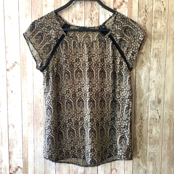 Maison Scotch Boudoir Lace Print top - Picture 1 of 5